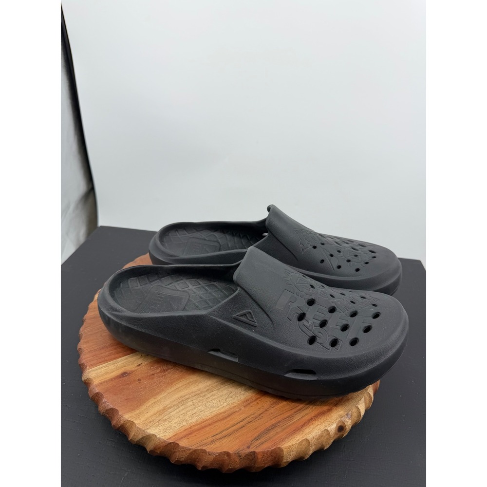 Reef Water glider Clog Mules Mens Size 13 Black Waterproof Slip On Shoes